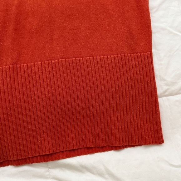 Liz Claiborne Silk Blend Sweater Vest Medium Orange - Picture 7 of 7